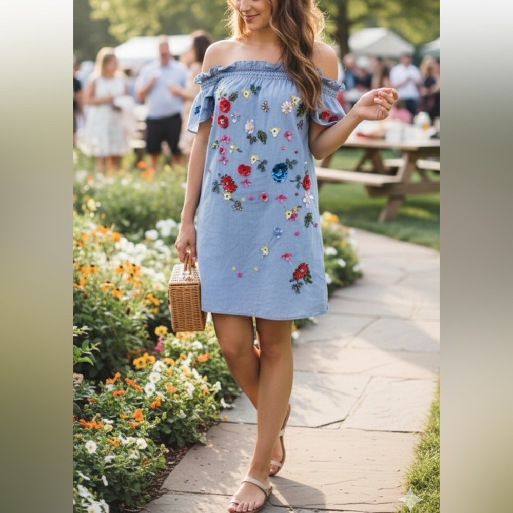 Joie Clairimonde Off-Shoulder Mini Dress